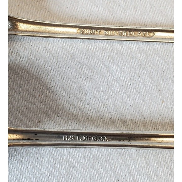 Silverplate Ice Tea Spoons Court/ H&T - Picture 7 of 7